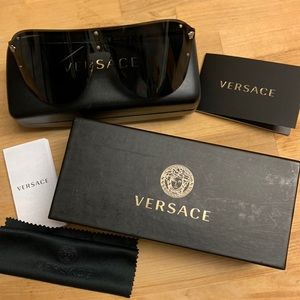 Versace women’s shield sunglasses